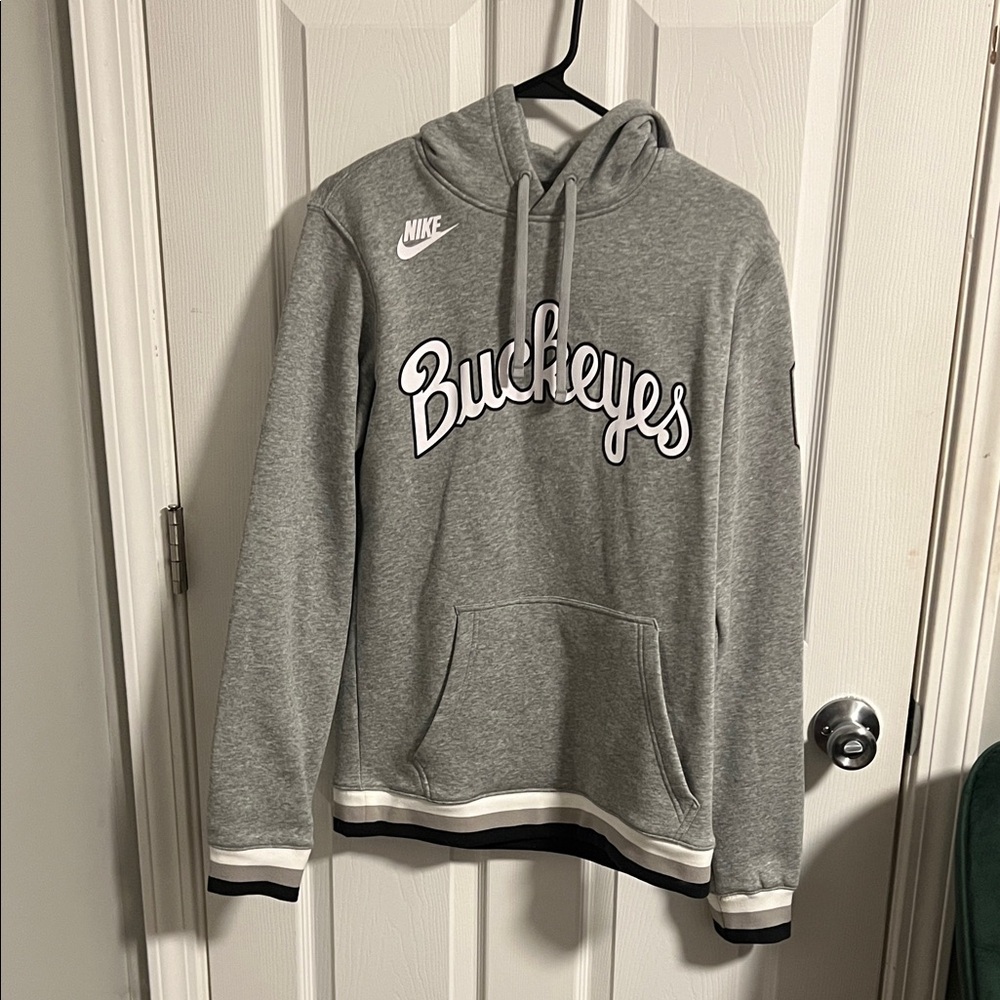 Nike Gray Buckeyes Pullover Hoodie